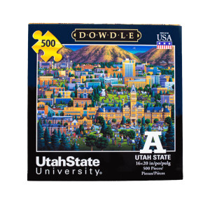 utah state university campus map puzzle 500 pieces dowdle